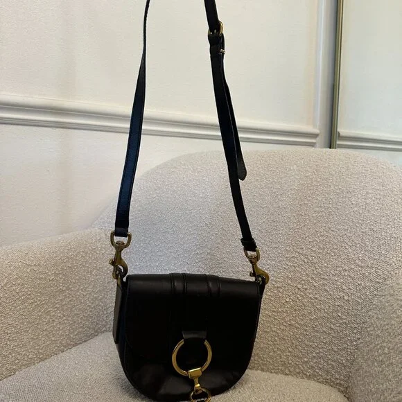 Frye Small Ilana Harness Leather Saddle Bag - Picture 11 of 12